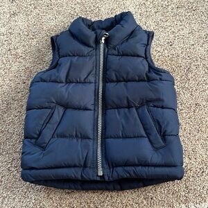 Kids Navy Puffer Vest